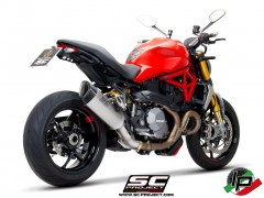 SC Project SC1-R Euro4 Titan Auspuff für Ducati Monster 1200 MY17 & R